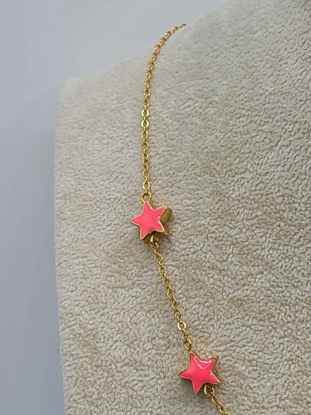 J Crew Orange Enamel Gold Tone Necklace